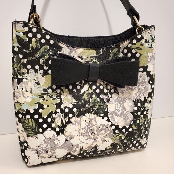 Betsey Johnson - Floral Print Crossbody Bag with removable strap - New - Picture 3 of 12